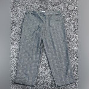 Carolina Belle Montreal tartan plaid crop ankle trouser pants 1X